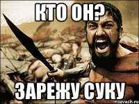 Кто он? Зарежу суку