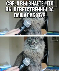 сэр, а вы знаете, что вы ответственны за вашу работу? 