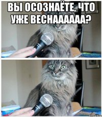 Вы осознаёте, что уже веснаааааа? 