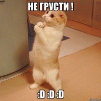 Не грусти ! :D :D :D