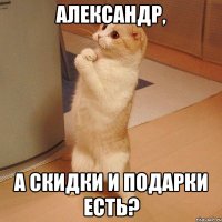 Александр, а скидки и подарки есть?