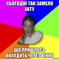 Сьогодні так замело хату шо пришлось виходить через вікно