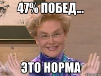 47% побед... это норма