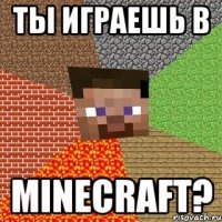 Ты Играешь в MINECRAFT?