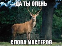 да ты олень слова мастеров