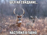 шел на свидание... наступил в гавно.