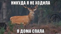 никуда я не ходила я дома спала