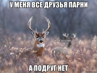 У меня все друзья парни А подруг нет