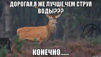 Дорогая,я же лучше,чем струя воды??? Конечно......