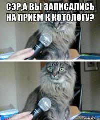 Сэр,а вы записались на прием к Котологу? 