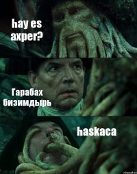 hay es axper? Гарабах бизимдырь haskaca