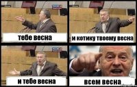 тебе весна и котику твоему весна и тебе весна всем весна