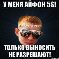 У МЕНЯ АЙФОН 5S! ТОЛЬКО ВЫНОСИТЬ НЕ РАЗРЕШАЮТ!