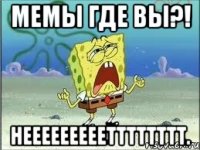 Мемы где вы?! Нееееееееетттттттт.