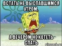 Встать не выспавшимся утром, а вечером не хотеть спать