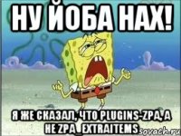 НУ ЙОБА НАХ! я же сказал, что plugins-zpa, а не zpa_extraitems