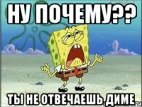 НУ ПОЧЕМУ?? ТЫ НЕ ОТВЕЧАЕШЬ ДИМЕ