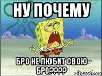 ну почему бро не любит свою бро????