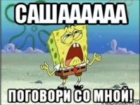 Сашаааааа поговори со мной!