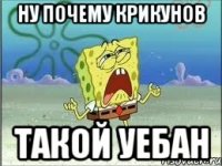 Ну почему крикунов Такой уебан