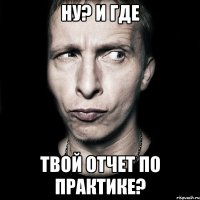 Ну? И где твой отчет по практике?