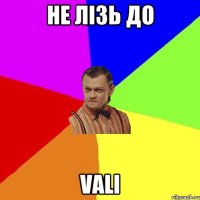 не лізь до Vali