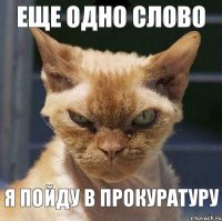 еще одно слово я пойду в прокуратуру