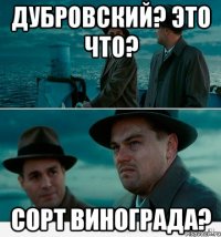 Дубровский? это что? сорт винограда?