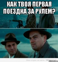 как твоя первая поездка за рулем? 