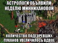 Астрологи объявили неделю Миннихановой количество подгоревших пуканов увеличилось вдвое