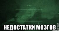  Недостатки мозгов