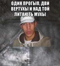 один прогып, дви вертухы и над той литають МУХЫ 