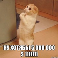  ну хотябы 5 000 000 $ )))))))