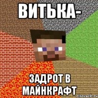 ВИТЬКА- задрот в майнкрафт