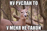 Ну Руслан то у меня не такой