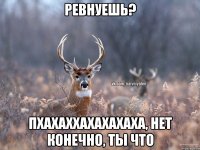 Ревнуешь? ПХАХАХХАХАХАХАХА, нет конечно, ты что