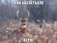 Я на баскетболе Верю.