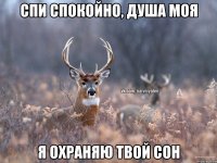 Спи спокойно, душа моя Я охраняю твой сон