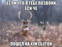 если что я тебе позвони еси че пошел на хуй ебутой