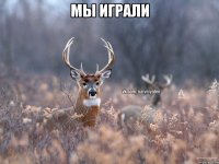 Мы играли 