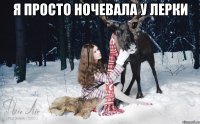 Я просто ночевала у лерки 