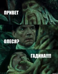 ПРИВЕТ ОЛЕСЯ? ГАДИНА!!!!