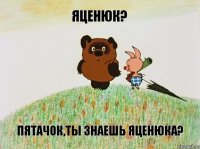 Яценюк? Пятачок,ты знаешь Яценюка?