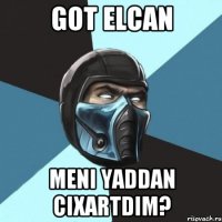 Got elcan meni yaddan cixartdim?