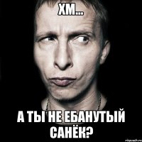 хм... а ты не ебанутый санёк?