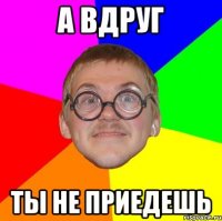 А ВДРУГ ТЫ НЕ ПРИЕДЕШЬ