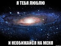 Я ТЕБЯ ЛЮБЛЮ И НЕОБИЖАЙСЯ НА МЕНЯ