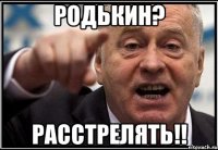 Родькин? Расстрелять!!