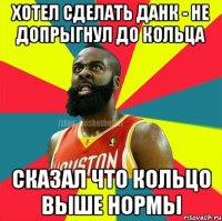 ХОТЕЛ СДЕЛАТЬ ДАНК - НЕ ДОПРЫГНУЛ ДО КОЛЬЦА СКАЗАЛ ЧТО КОЛЬЦО ВЫШЕ НОРМЫ