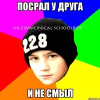 Посрал у друга И не смыл